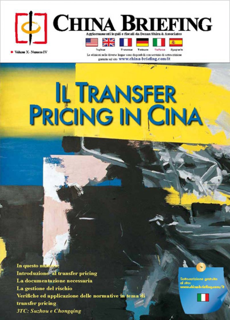 Il Transfer Pricing in Cina