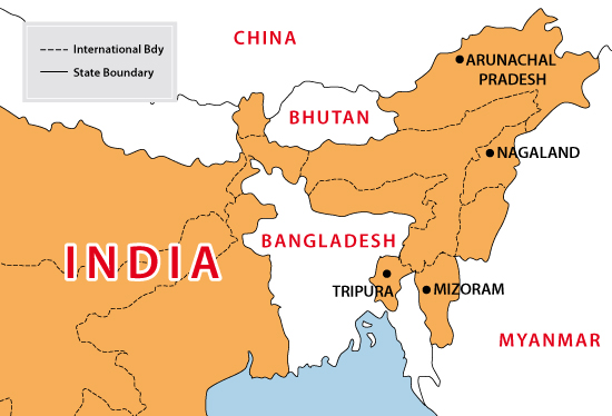 india and the bangladesh of republic Asian to north