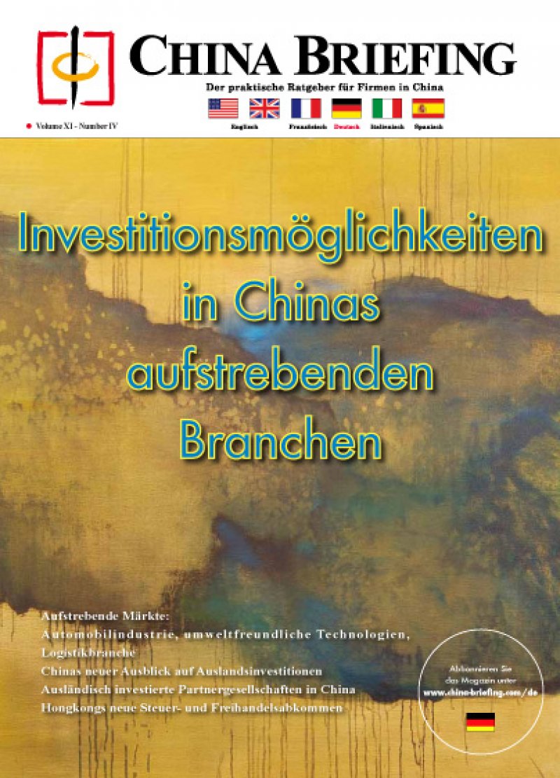 Investitionsmöglichkeiten in Chinas aufstrebenden Branchen