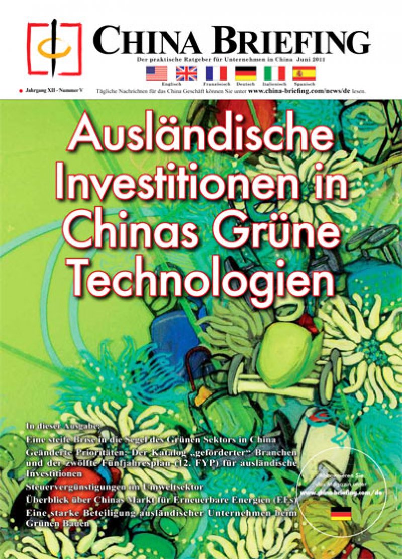 Ausländische Investitionen in Chinas Grüne Technologien
