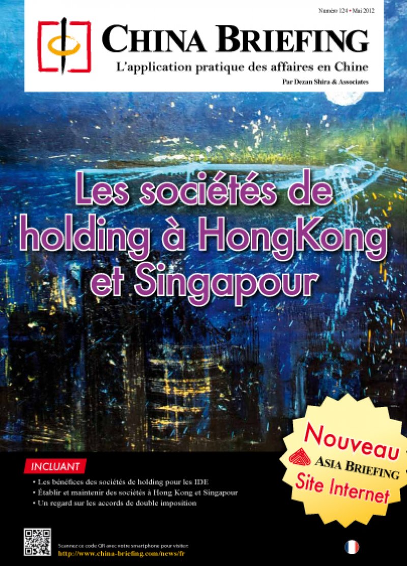 Les sociétés de holding à HongKong et Singapour