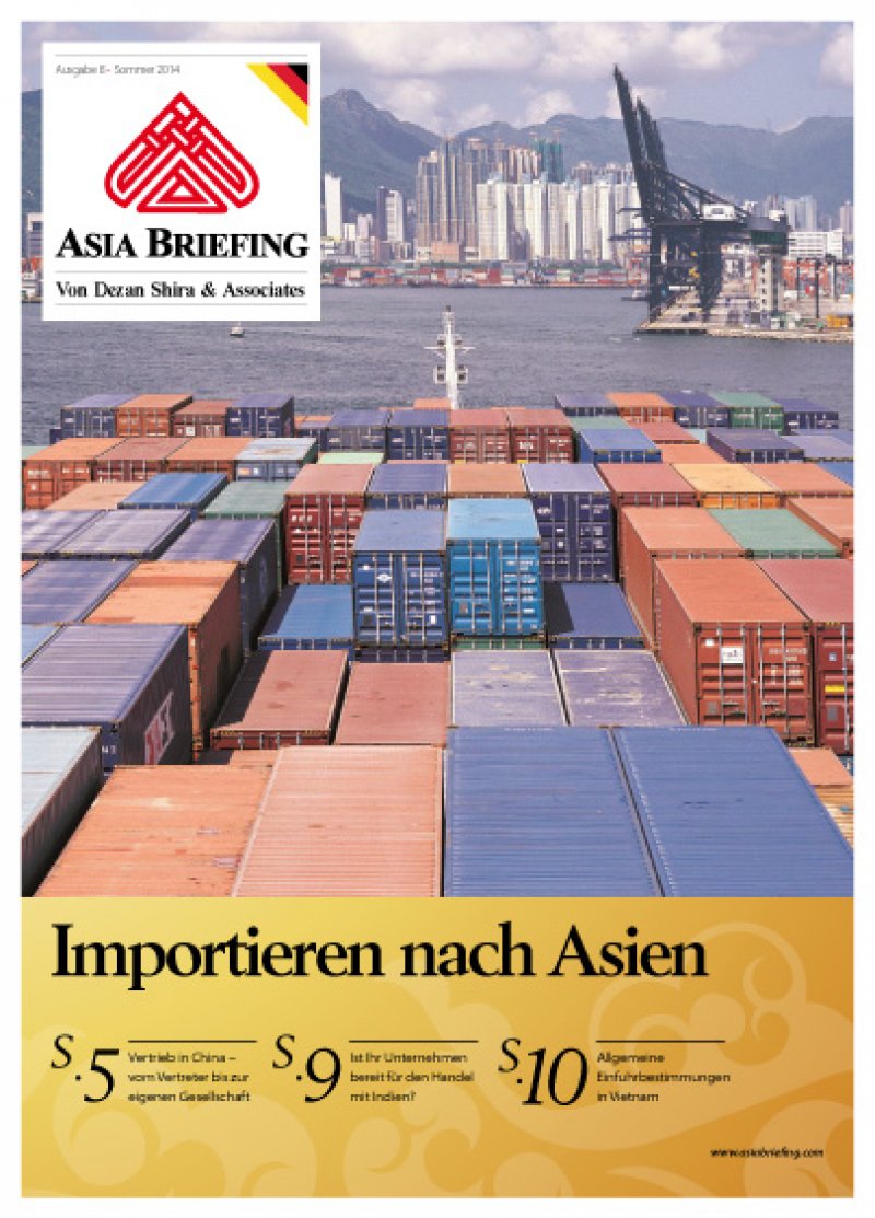 Importieren nach Asien 